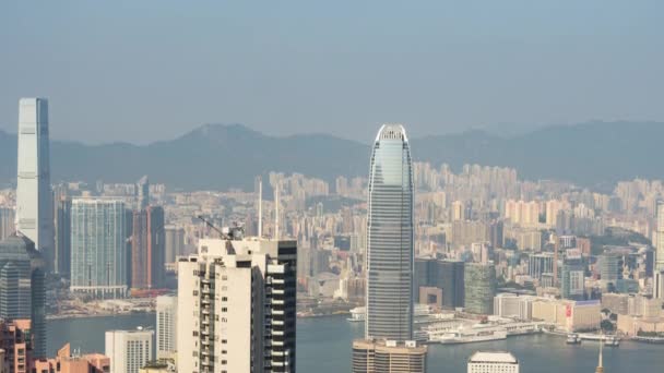 Timelapse vídeo de Hong Kong Victoria Harbour — Vídeo de stock