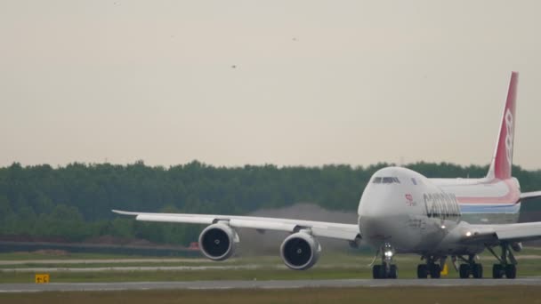 Boeing 747 nákladní taxi — Stock video
