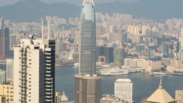 Vista superior da timelapse de Hong Kong — Vídeo de Stock
