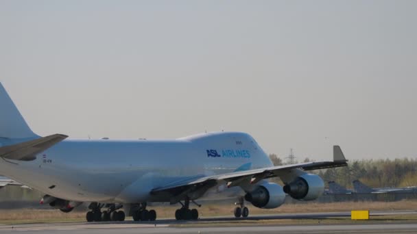 Boeing 747 ASL Airlines Belgium — Stock Video