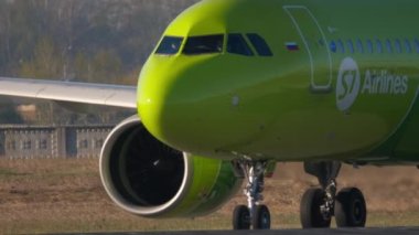 View of the cockpit while taxiing