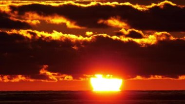 Wonderful sunset view on the horizon