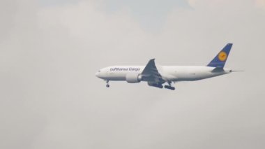 All-cargo aircraft arrives at Frankfurt airport