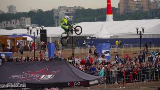 Extreme Motorcycle Jump — Wideo stockowe