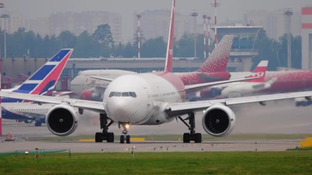 Αεροσκάφη Nordwind στο αεροδρόμιο Sheremetyevo — Αρχείο Βίντεο