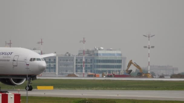 Passageiro Boeing 777 Aeroflot — Vídeo de Stock