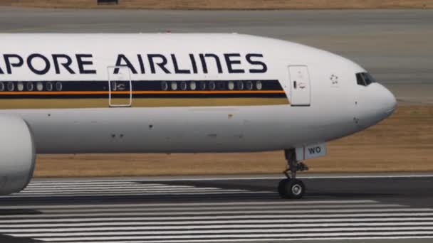 Singapore Airlines pronta a decollare — Video Stock