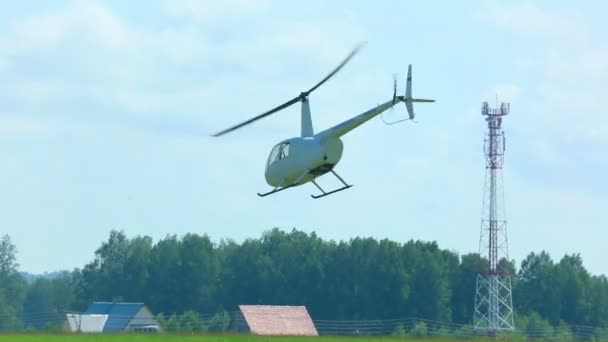 Aerobacia en helicóptero — Vídeo de stock