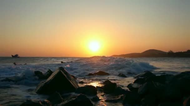 Tramonto in Oceano — Video Stock