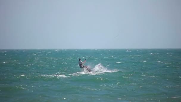 Kite surfer — Stock Video