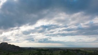 timelapse dağlarda günbatımı