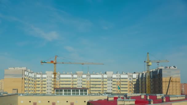 View of construction site — Stock Video