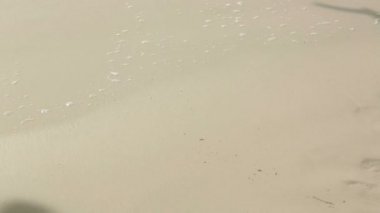 Sevgi işareti kum plaj