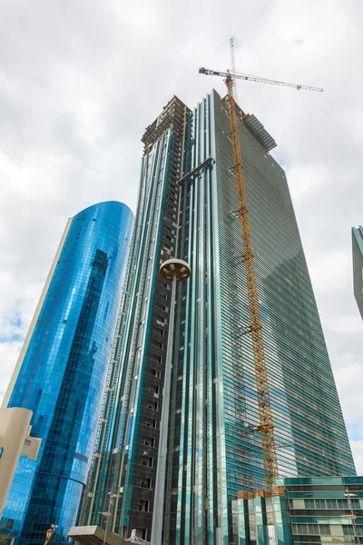 Construction of a skyscraper — Stock Photo, Image