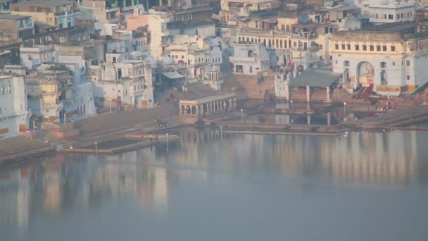 Pushkar lake — Stock Video