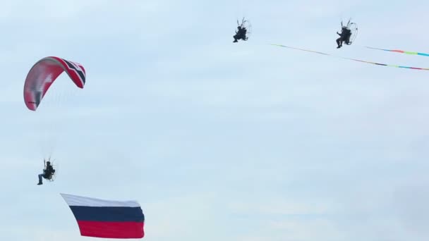 Moto 滑翔伞 — 图库视频影像