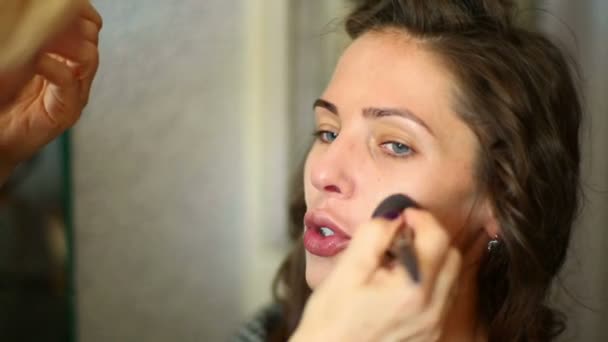 Maquillaje.. — Vídeos de Stock