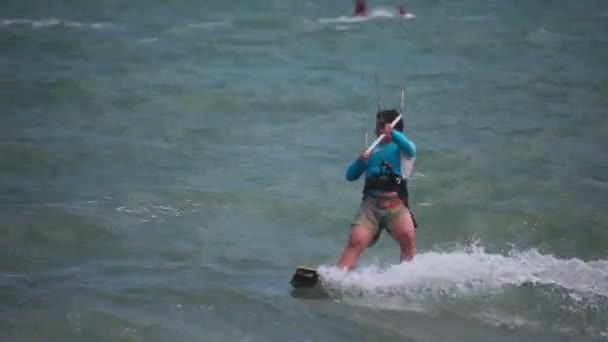 Kite surfer — Stock Video