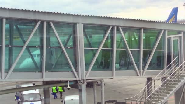 Терминал аэропорта — стоковое видео