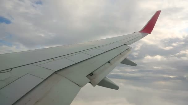 Fliegen in den Wolken — Stockvideo