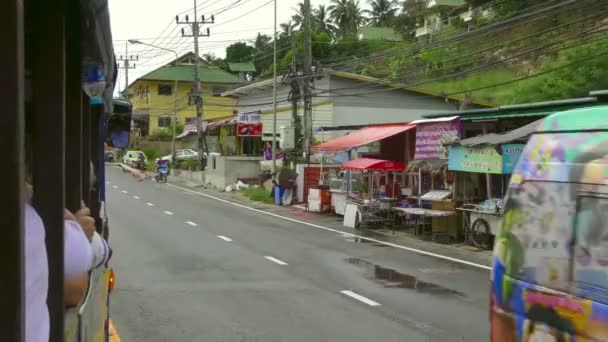 Straat van Phuket Town — Stockvideo