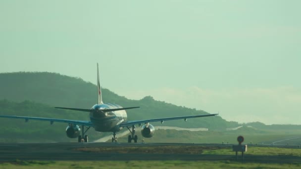 Airbus 320 rodaje — Vídeos de Stock