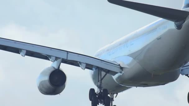 Airbus 330 im Anflug — Stockvideo