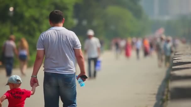 Parque à beira-mar — Vídeo de Stock