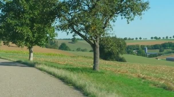 Landweg in Duitsland — Stockvideo