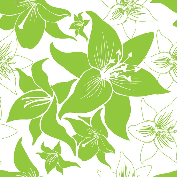 Vector seamless floral pattern — Stock Vector