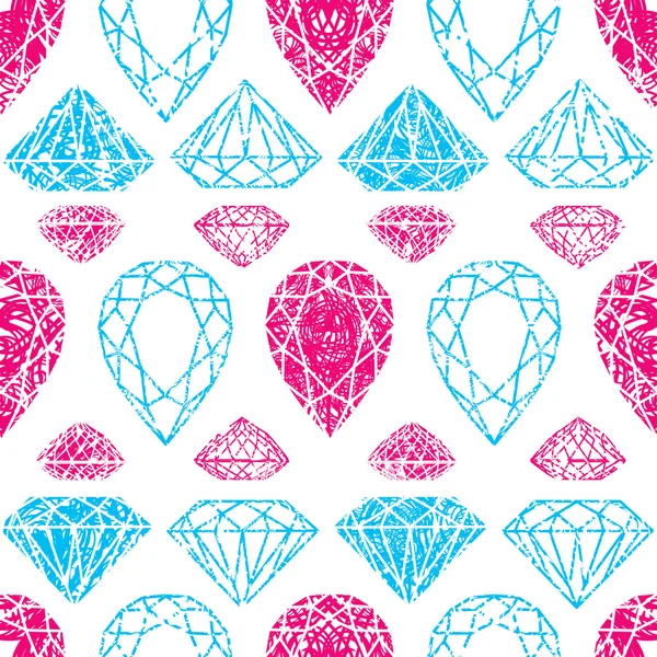 Pattern from diamond — Stock Vector