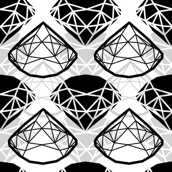 Pattern from diamond — Stock Vector