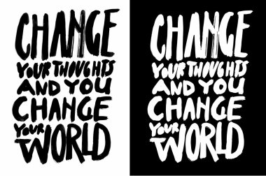 Vektör el yapımı motivasyon tırnak