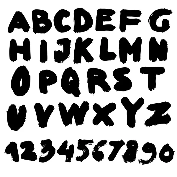 Vector Alfabeto hecho a mano — Archivo Imágenes Vectoriales