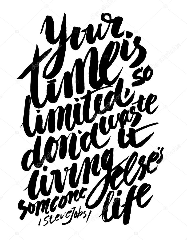 Vector handmade motivation quotes