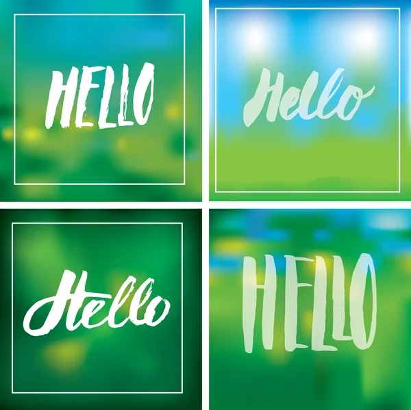 Signes HELLO — Image vectorielle