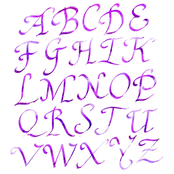 Ręcznie robione alfabetu łacińskiego — Zdjęcie stockowe