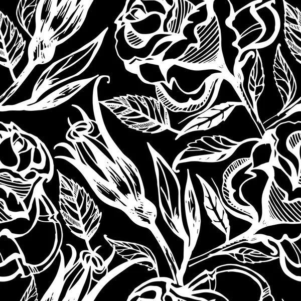 Vecteur motif floral sans couture — Image vectorielle