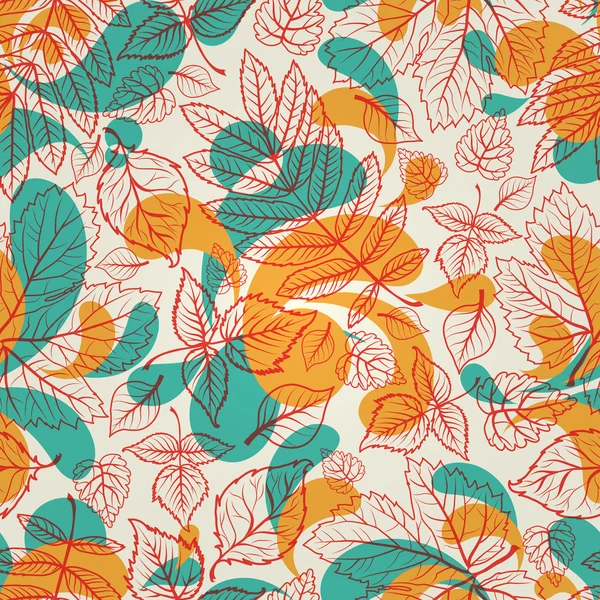 Modèle avec feuilles — Image vectorielle