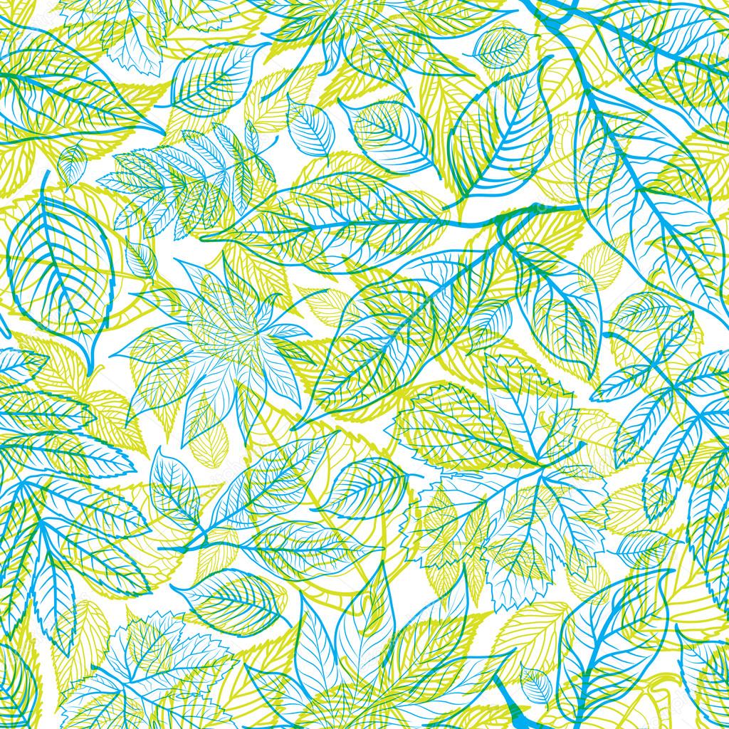 pattern with leafs