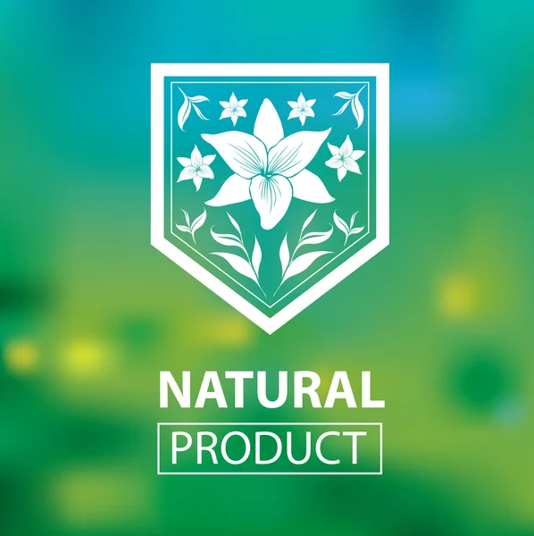 Ekologisk naturlig logotyper — Stock vektor