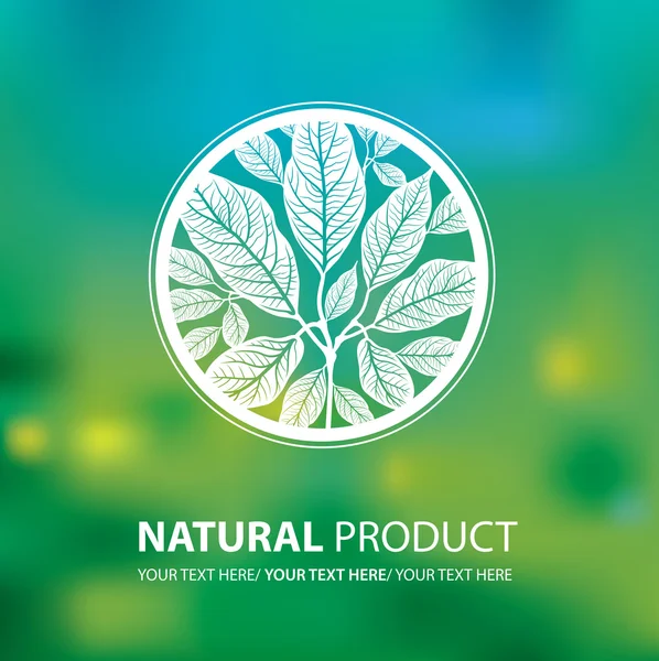 Organic natural logos — Stock Vector