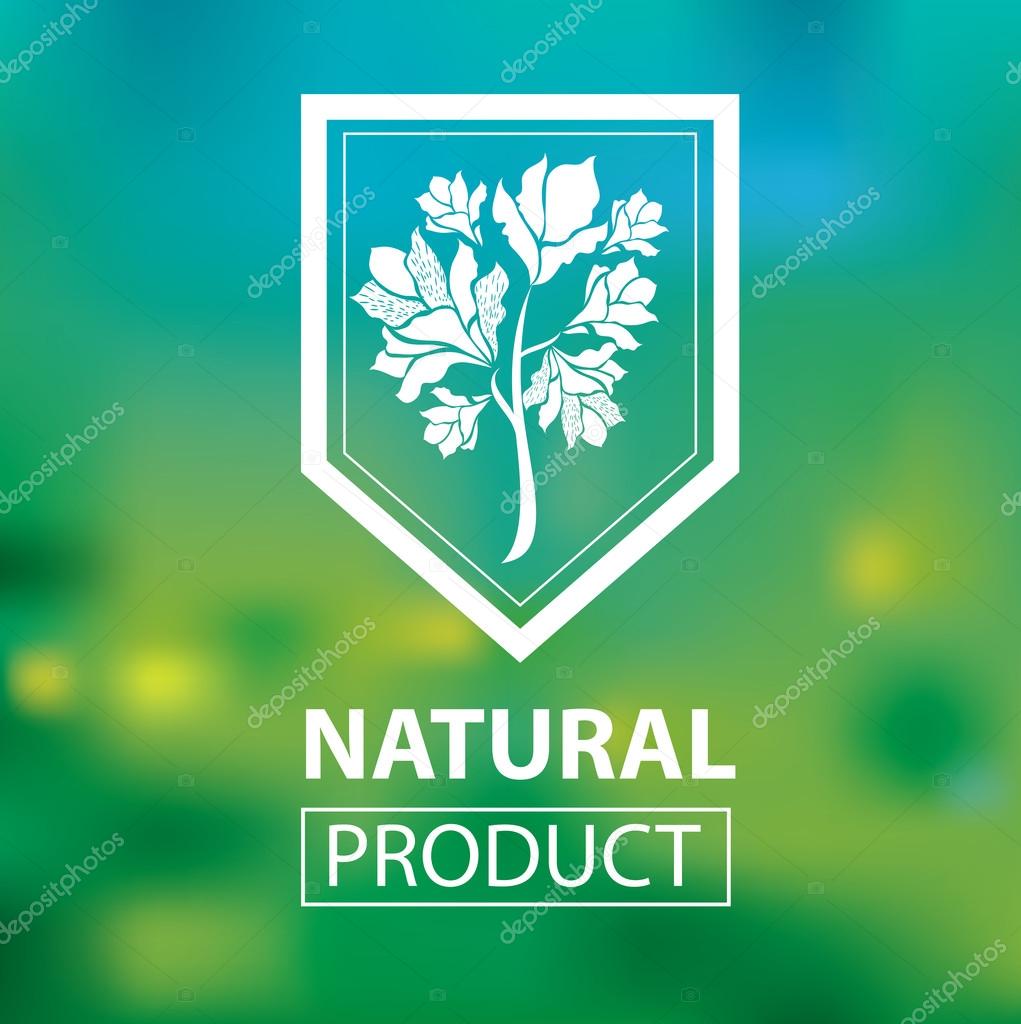 Vector design elements for organic natural logos