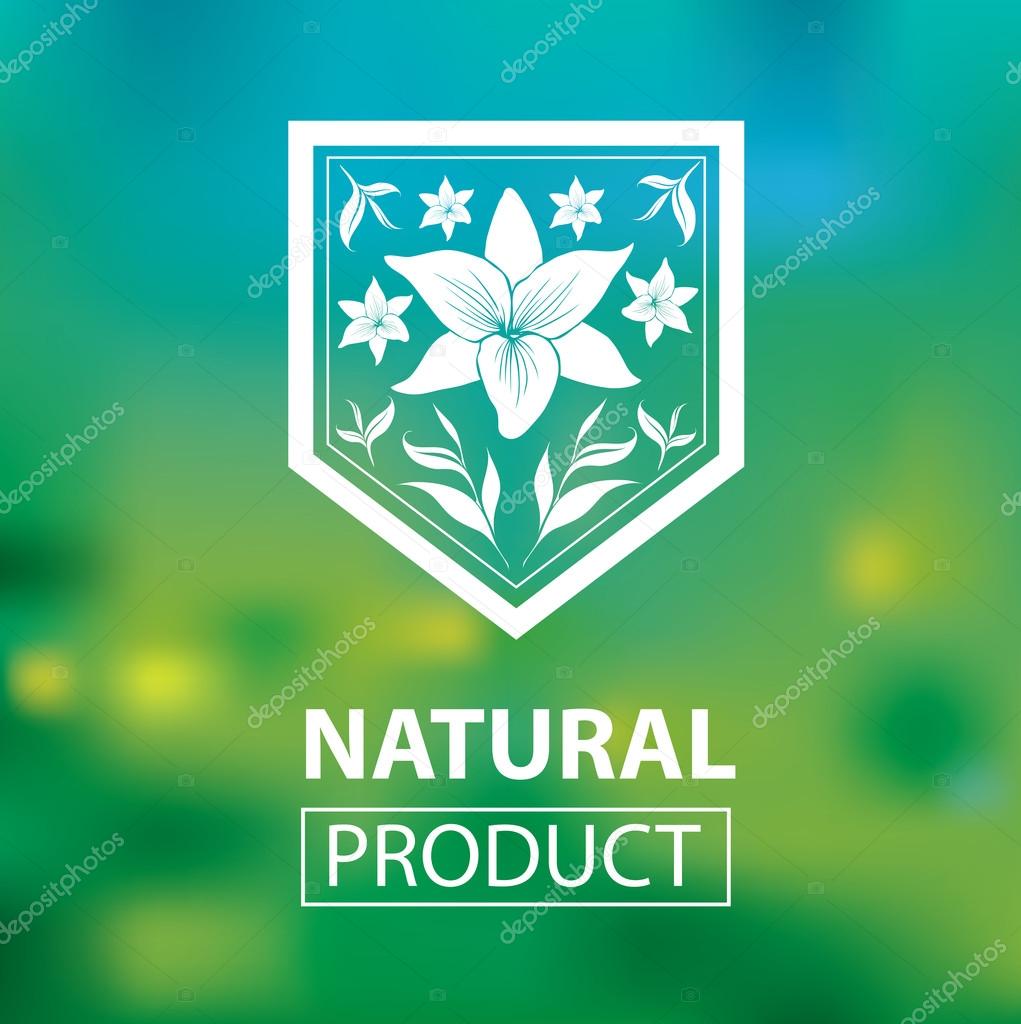 Vector design elements for organic natural logos
