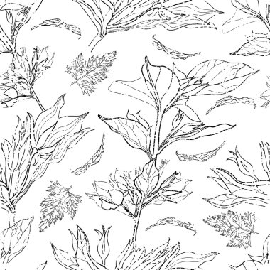 vektör çiçek grunge desen