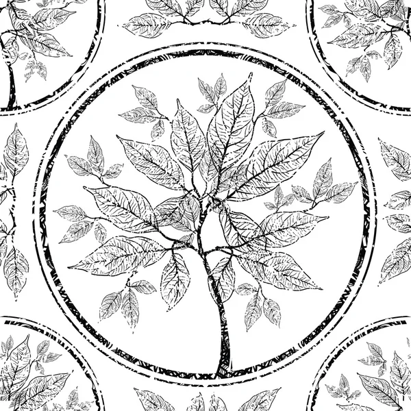 Векторный бесшовный цветочный узор — стоковый вектор