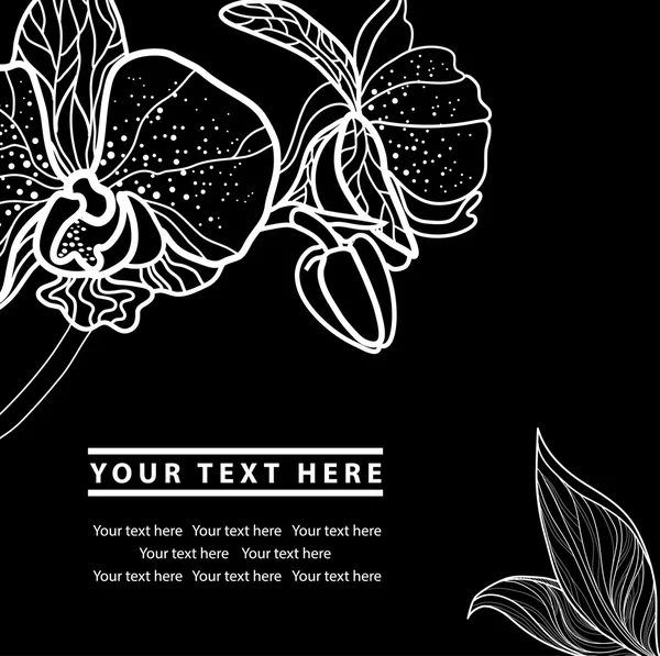 Cadre floral fond — Image vectorielle