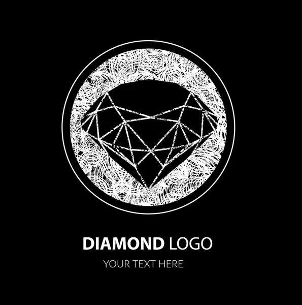 Vektor-Diamant-Logo — Stockvektor