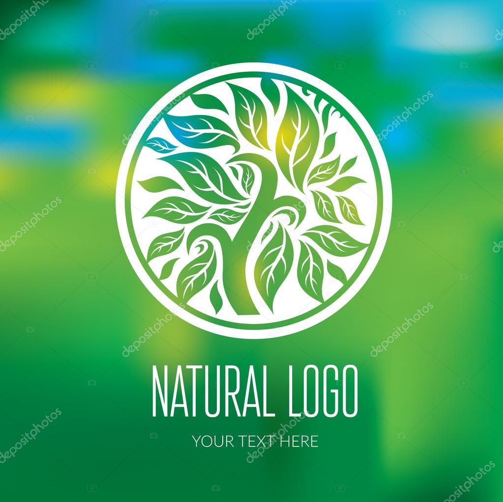 Vector design element for organic natural logo