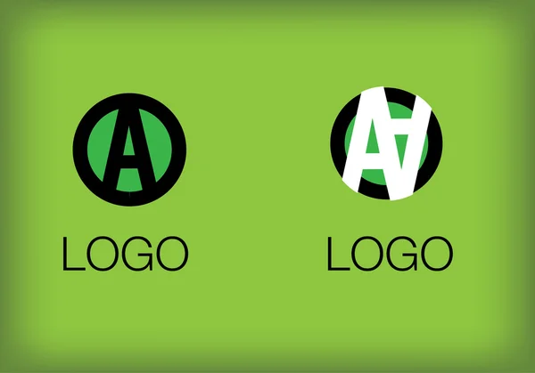 Monogram A bildar logotyper — Stock vektor